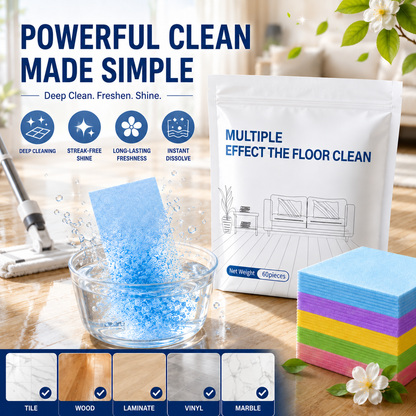 🔥 Buy 1 Get 1 FREE | 60-Piece Multi-Effect Floor Cleaning Sheets